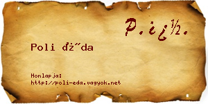 Poli Éda névjegykártya